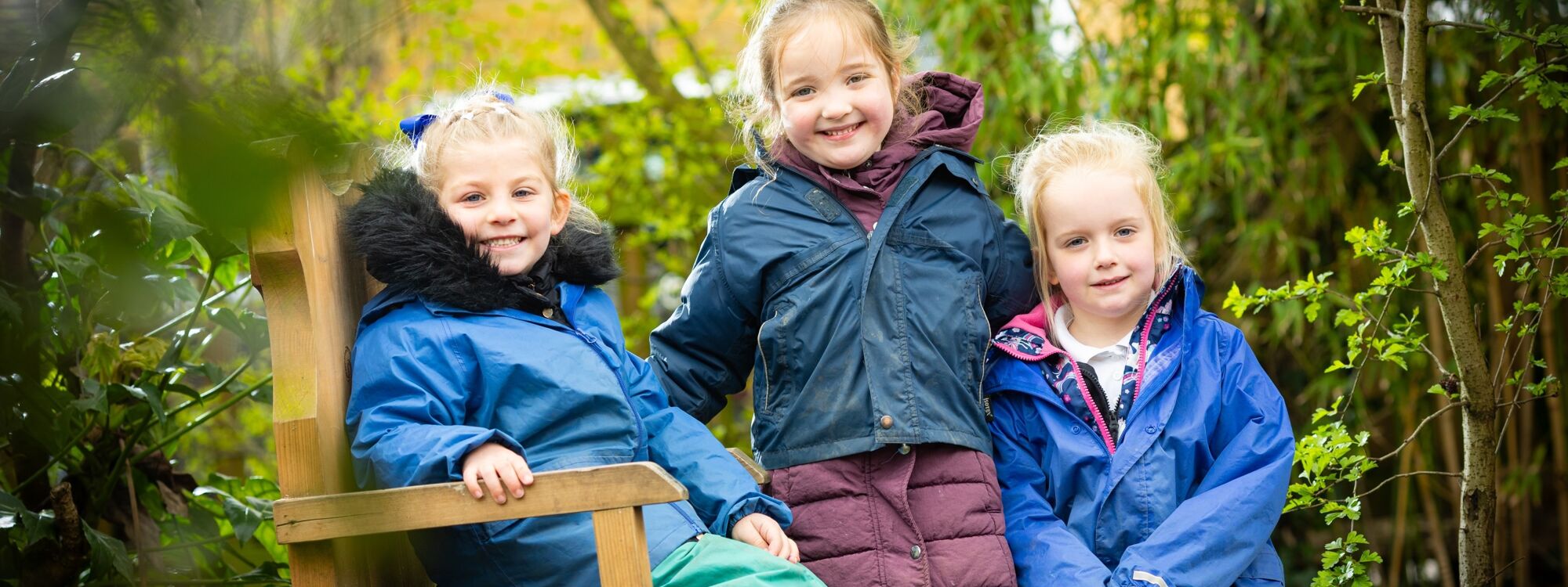 students in forest